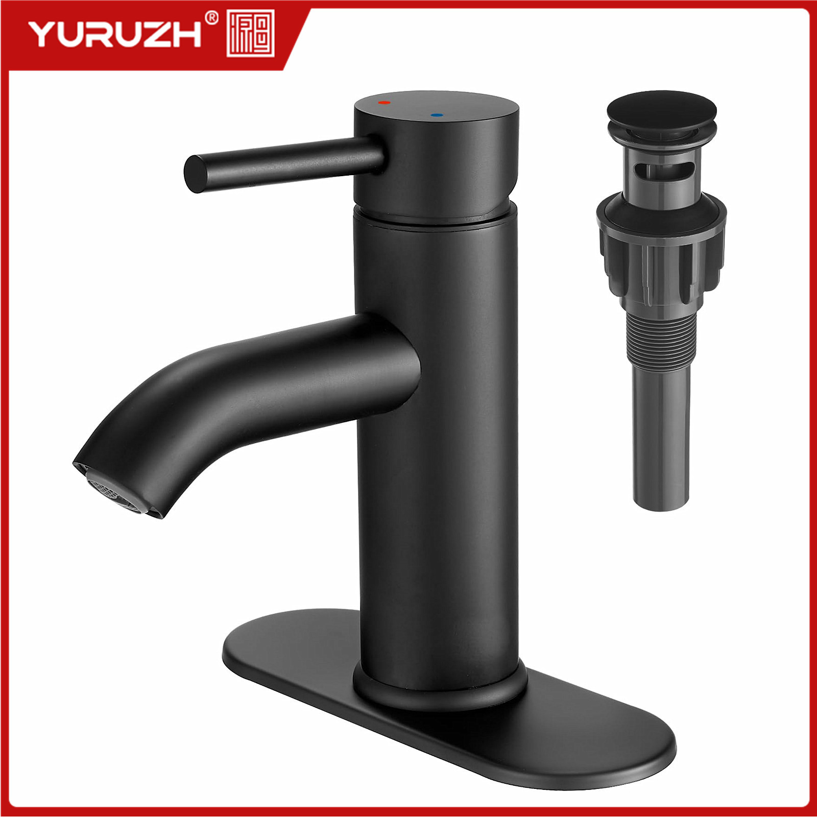 Cross-Border Stainless Steel Basin Hot and Cold Faucet Bathtub Countertop Basin Washbasin Bathroom Faucet