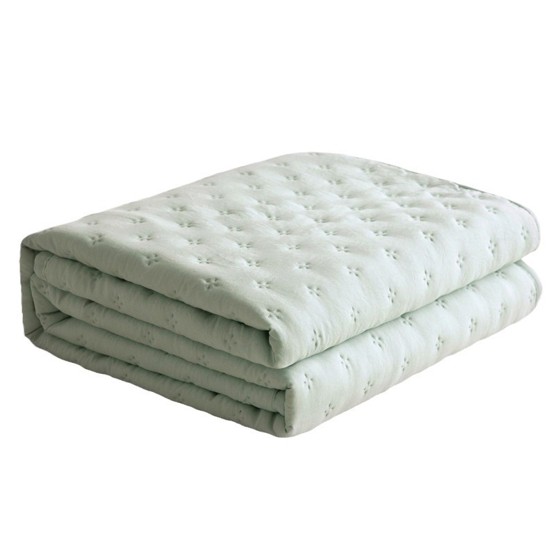 Exportaciones de comercio exterior, colcha de aire acondicionado acolchado ultrasónico, colcha fresca de verano de color puro, colcha de verano doble simple, súper suave