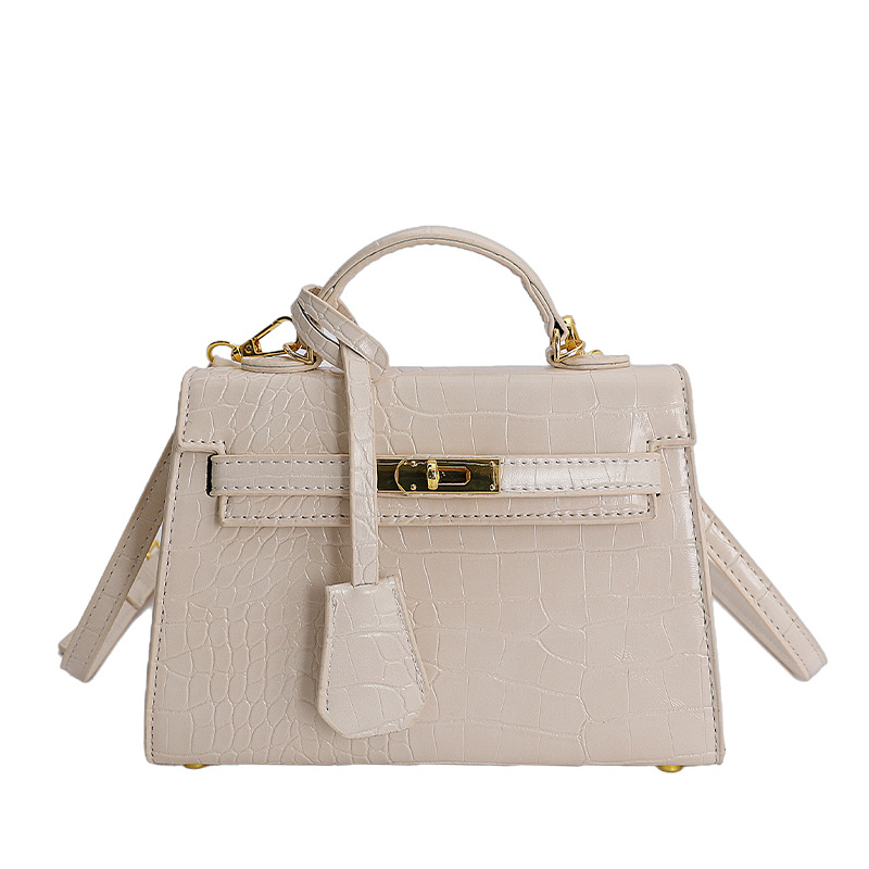 Bolso de mano caliente para mujeres 2025 nuevo estilo transfronterizo de alto nivel con patrón de cocodrilo lujoso y versátil bolso de hombro
