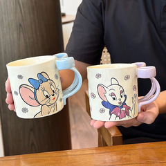 猫和老鼠陶瓷马克杯情侣水杯高颜值女生日礼物杯子家用喝水办公室