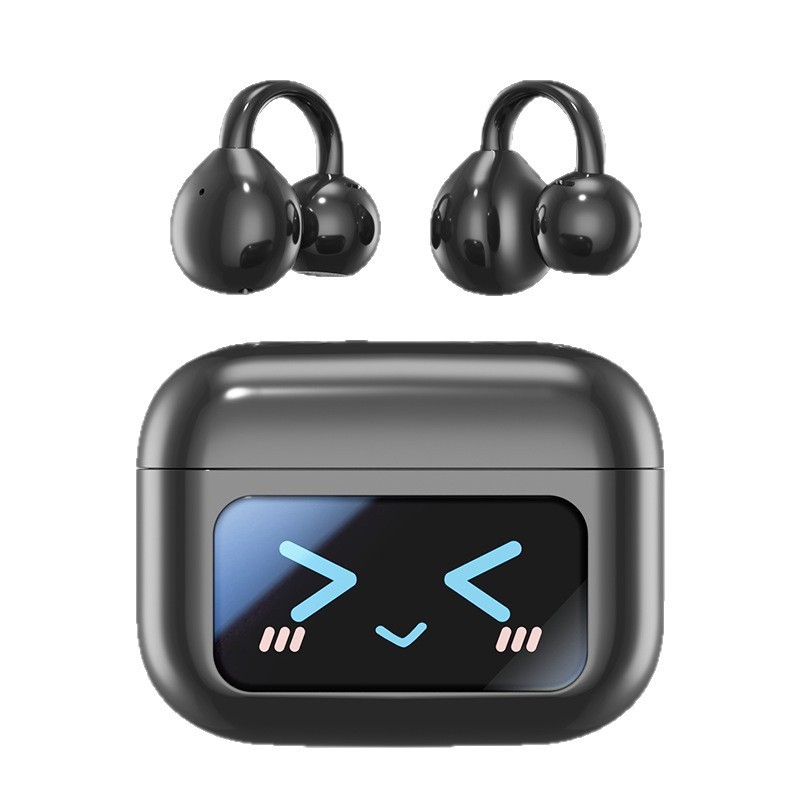 M100 Bluetooth ヘッドセット イヤーフック型非インイヤー スクリーン付き デジタル ディスプレイ カラー スクリーン 長いバッテリー寿命 ワイヤレス Bluetooth ヘッドセット|undefined