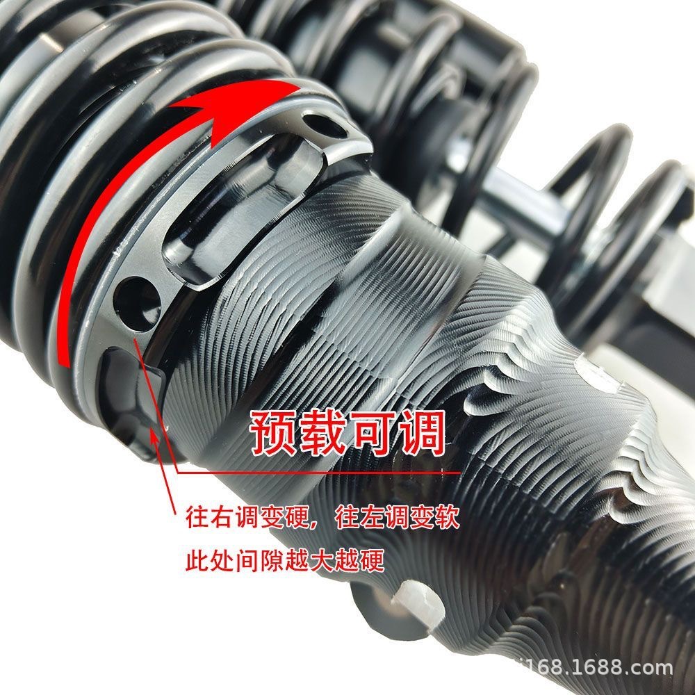 Motorcycle Three-Adjustable Airbag Rear Shock Absorber Cnc Shock Absorber Inverted Modification for Niu Ninebot