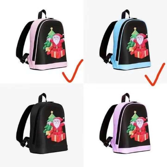 Publicidad LED mochila luminosa mochila de comercio exterior transfronteriza mochila deportiva de ocio impermeable bolsa de estudiantes