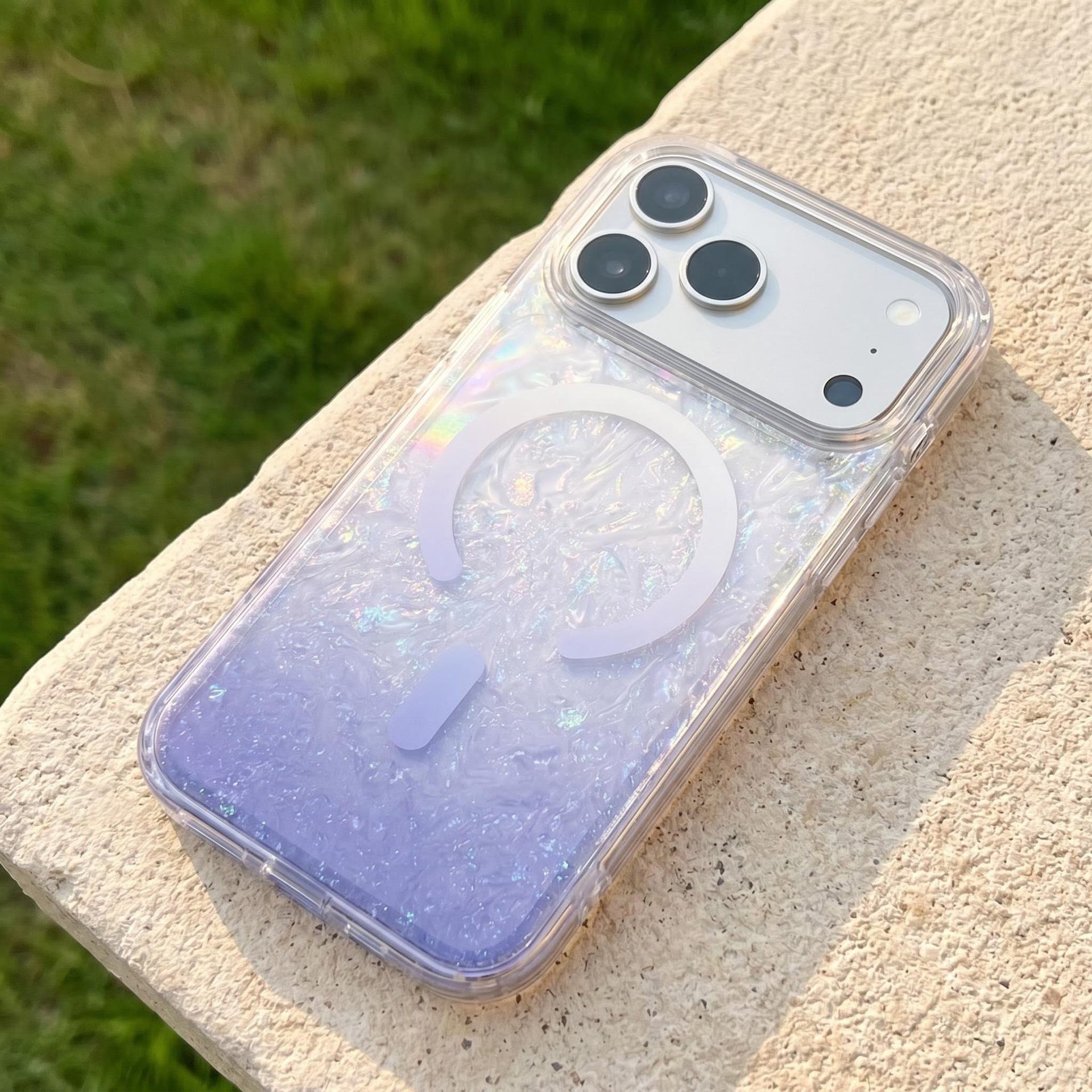 El patrón de concha de ensueño se aplica a la carcasa del teléfono móvil de absorción magnética Apple 17promax iPhone 17 degradado 16pro anti - caída image 10
