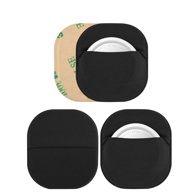 Пятно для Airtag самоклеящаяся спина с эластичная ткань трекер сумка для хранения airtag вставки защитный чехол