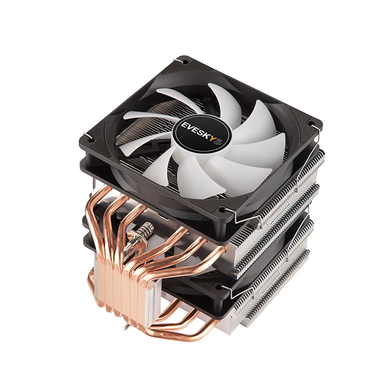Настольный компьютер 6 медных труб CPU радиатор 12см ультратихий 1366AMD X79 CPU вентилятор 2011-pin