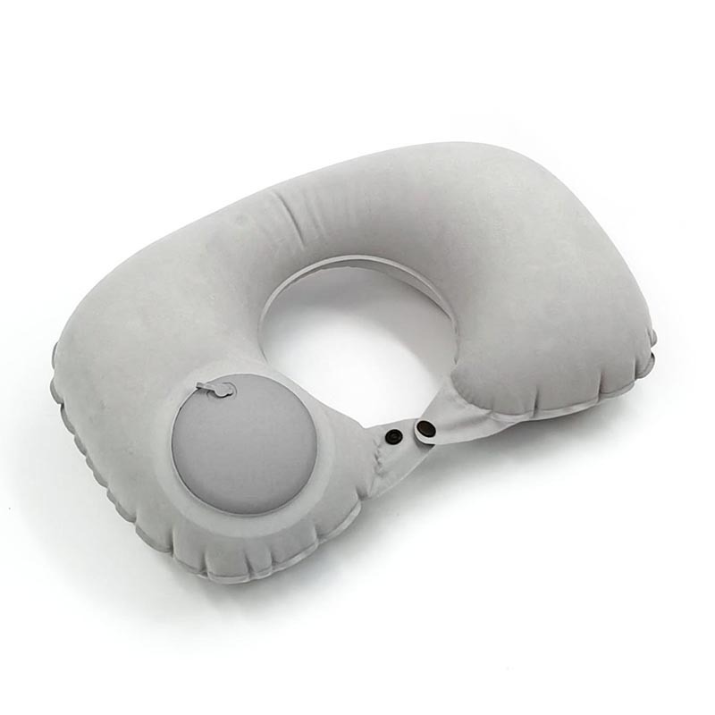 Portable Compression Inflatable U-Shaped Travel Neck Nap Airplane Pillow_voghion.com