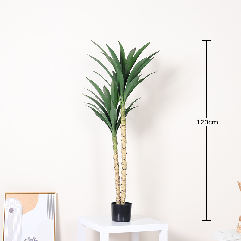 Simulación de plantas verdes, plantas en macetas, sisal, árboles falsos, plantas tropicales, ventanas, grandes interiores, salas de estar, decoraciones de piso a techo