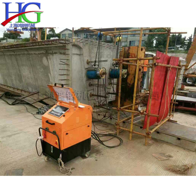 钢绞线一拖二张拉设备 桥梁预应力张拉机 液压数控张拉系统现货