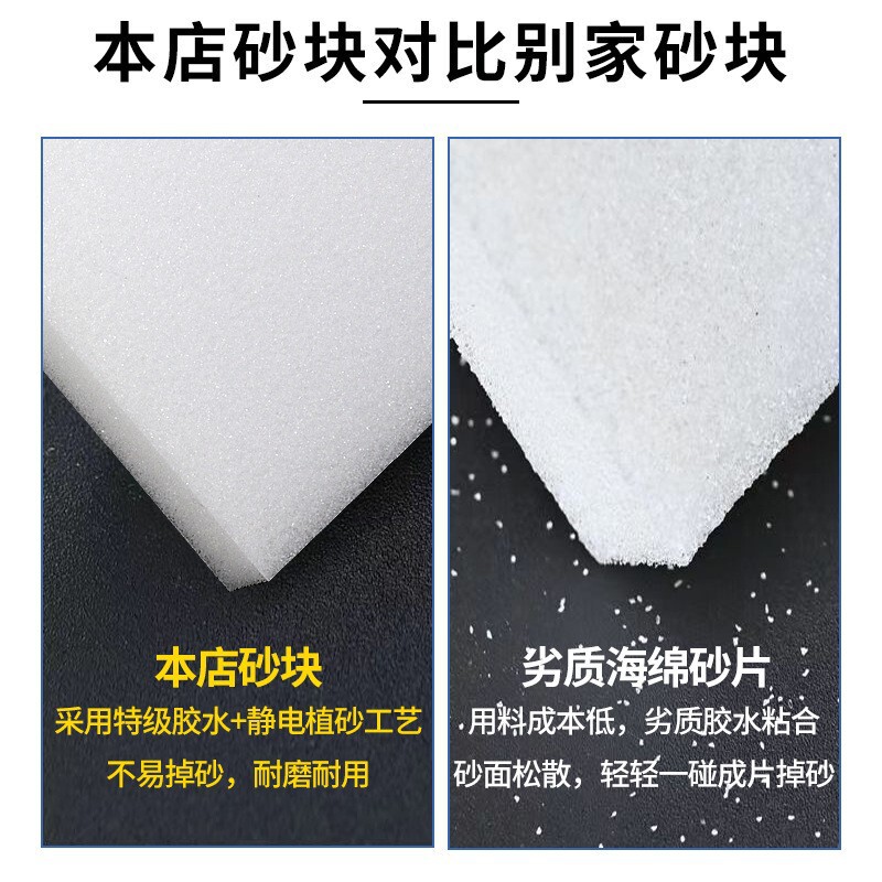 环氧彩砂聚脲擦洗片双面砂不掉色白色美缝瓷器打磨清洁抛光海绵砂|undefined