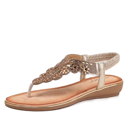 平底凉鞋;坡跟凉鞋;坡跟拖鞋