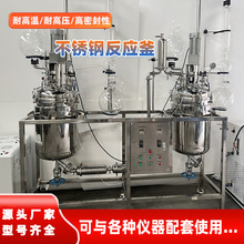 恒温化工双层电加热反应釜结晶高温正负压蒸馏密封不锈钢反应釜