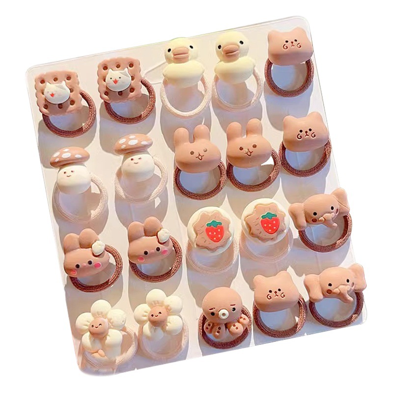 El lindo lazo para el cabello del pulgar del bebé no daña el cabello, tocado de goma para niños, tocado de niña, accesorio para el cabello de bebé de alta elasticidad