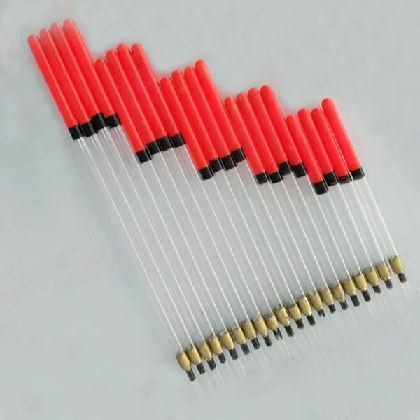 Plastic Float Transparent Plastic Fishing Float Fish Float Plastic Pearlescent Tube Hollow Straight Float Fishing Float Vertical Float