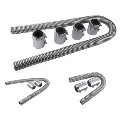 Cross-Border Car Modification Parts Cooling Water Pipe Set 36 Engine Radiator 24 Stainless Steel Hose 48inch