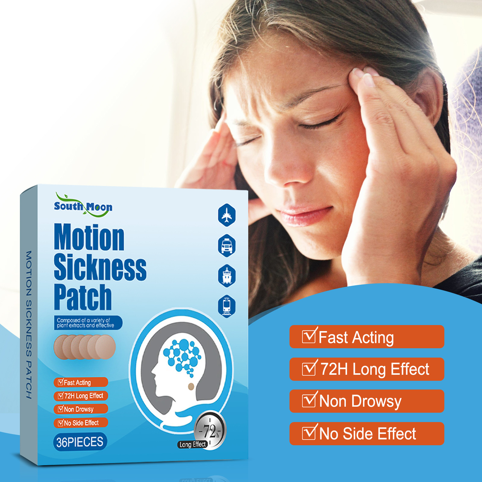 South Moon Motion Sickness Patch