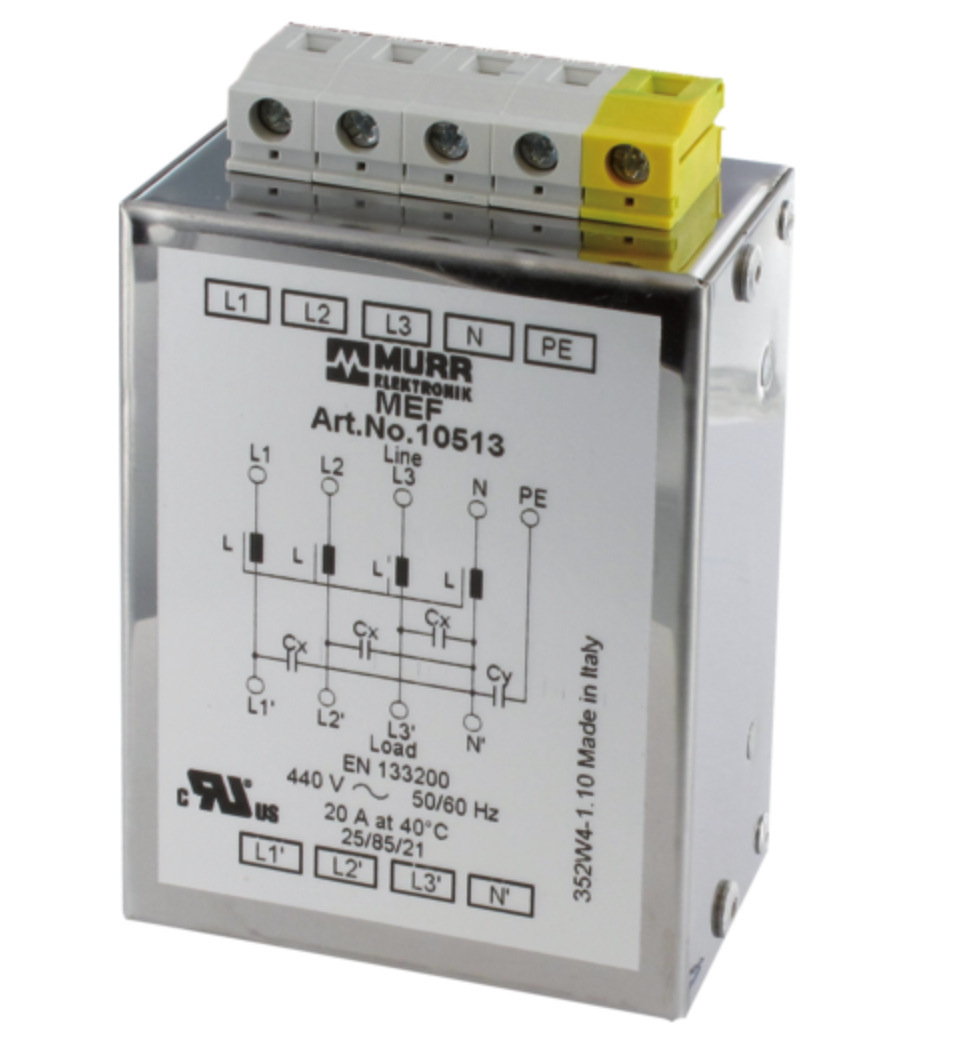 德国MURR ELEKTRONIK 穆尔电子EMC滤波器10539柜内电子元器件