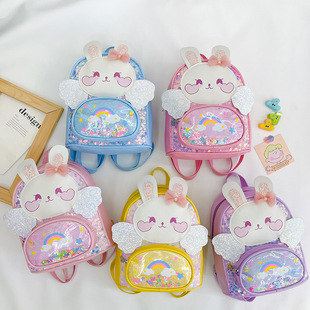 Children's Schoolbags, Sweet Kindergarten Backpacks, Cross-Border New Fashion Girls' Bunny Kindergarten Children's Backpacks