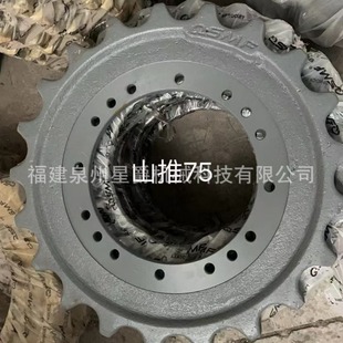 Quanzhou excavator four-wheel belt support wheel bucket tooth driving wheel guide wheel mountain push 75