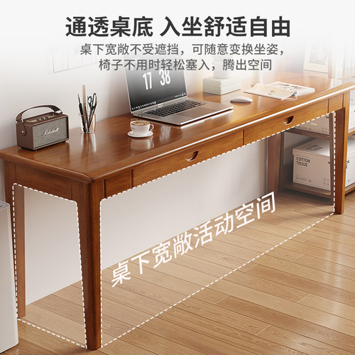 Desk home girl's bedroom long table simple rental house long table against the wall workbench balcony narrow computer table