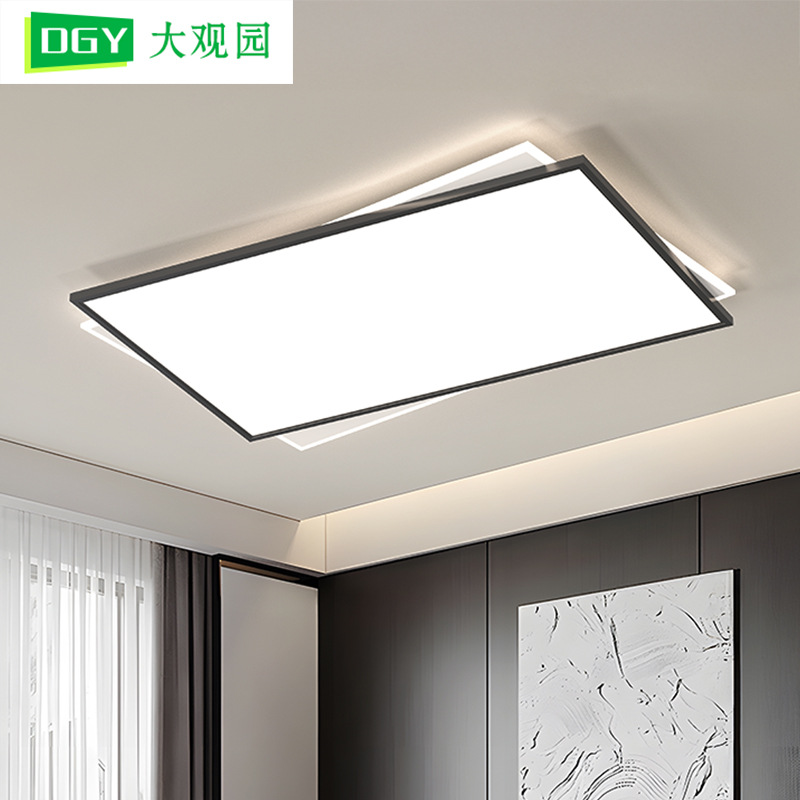 Luz de sala de estar moderna y minimalista nueva luz de techo LED de vestíbulo brillante de espectro completo de protección de ojos dormitorio lámpara de estudio 440L