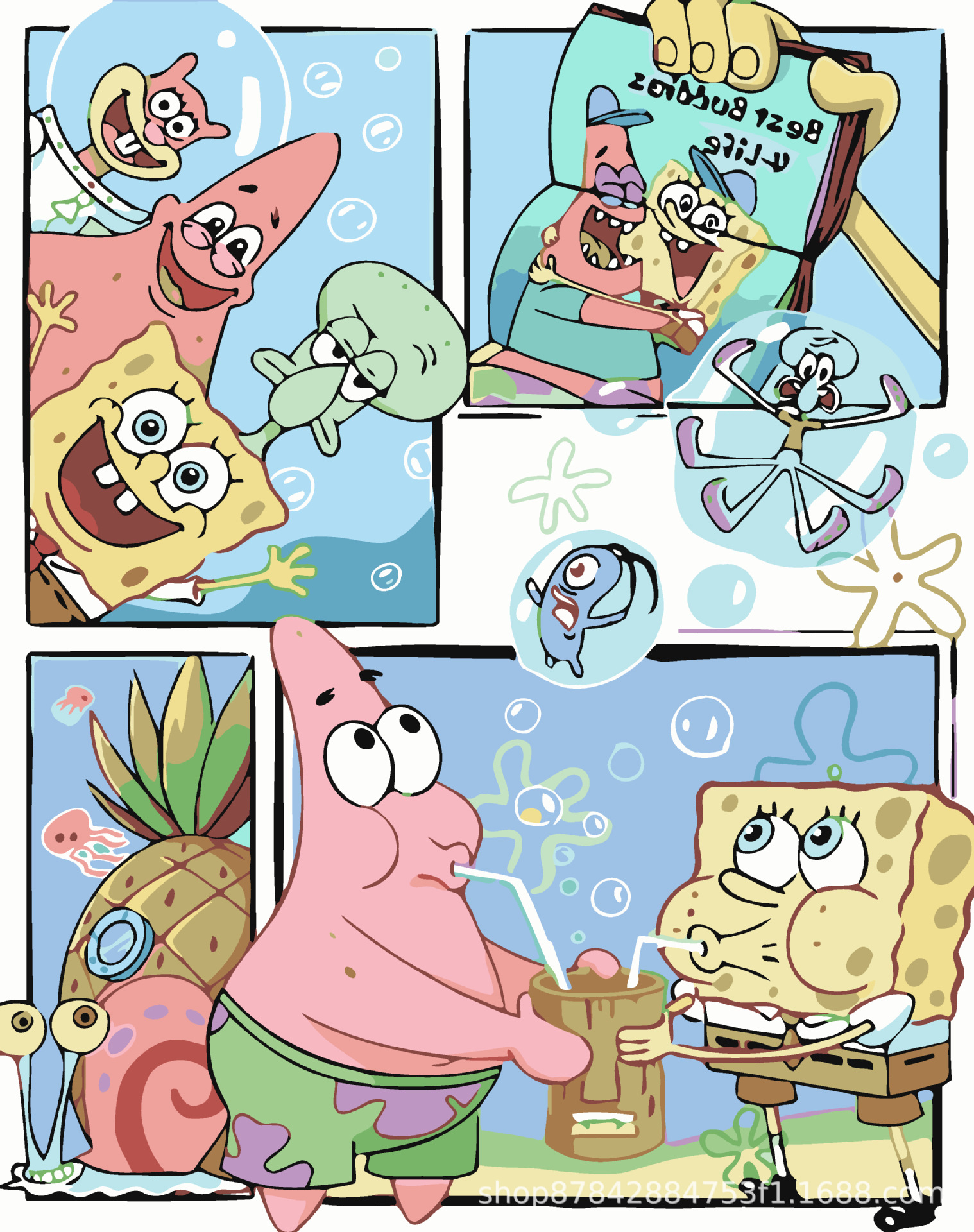 Pintura al óleo digital bricolaje al por mayor hecho a mano relleno de color curación descompresión popular para niños flor nieve montaña decorativa pintura de paisaje