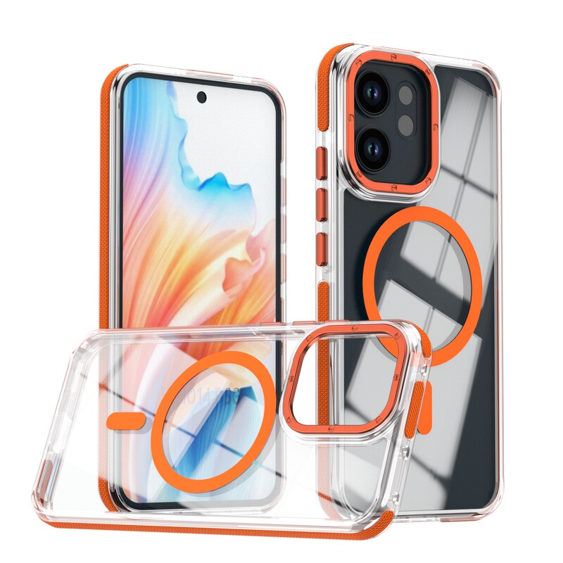 Cross-Border Applicable Oppo Reno14 Pro Transparent Magnetic Anti-Fingerprint Acrylic Phone Case Oppo A5 Pro Cross-Border Applicable Oppo Reno14 Pro Transparent Magnetic Anti-Fingerprint Acrylic Phone Case Oppo A5 Pro