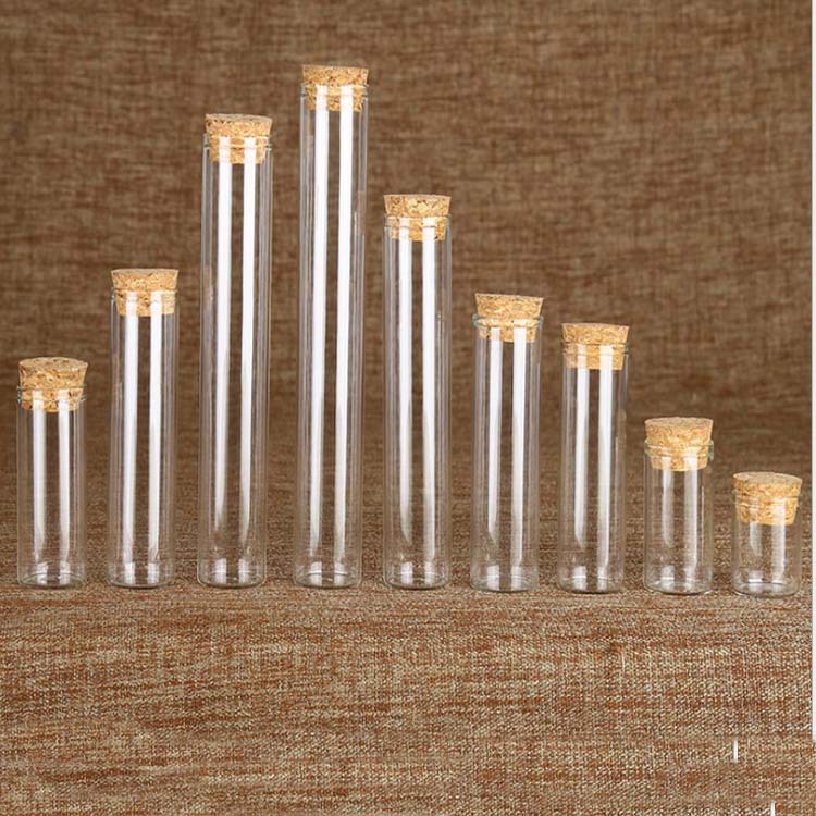直径30mm玻璃瓶卡口管制瓶软木塞花茶瓶虫草瓶许愿漂流瓶包装瓶