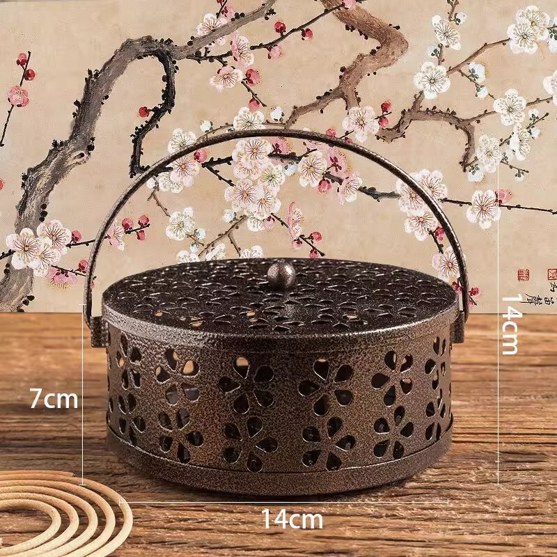 蚊よけ収納クリエイティブ蚊よけボックス火傷防止蚊よけディスクホルダー蓋付き家庭用ポータブル蚊よけボックス大サイズ拡大と深め|undefined