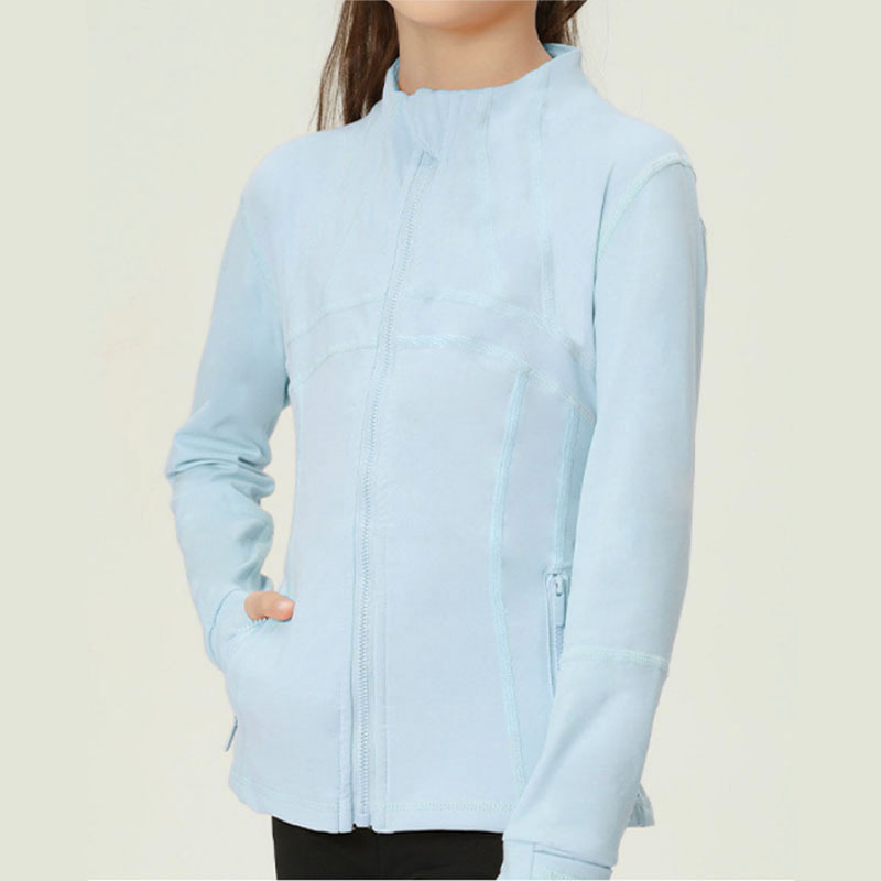 Chaqueta deportiva rosa de primavera y otoño de mujer, chaqueta de yoga de cuello vertical única, super hermosa, delgada, ventilada, acondicionada