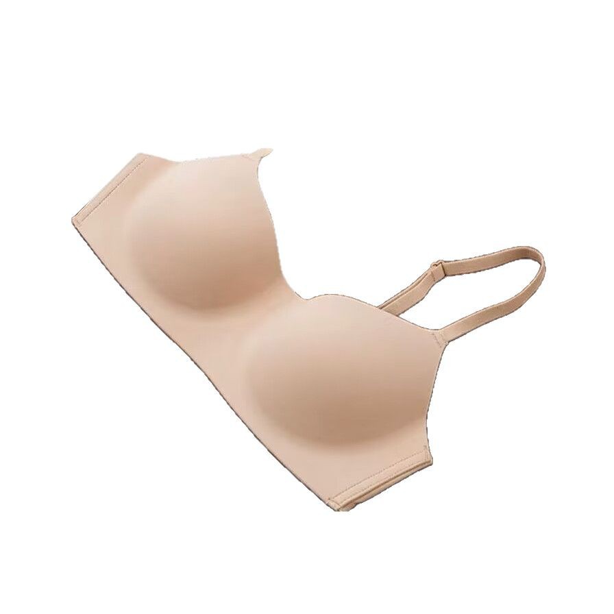 여성용 심리스 속옷, 원피스 하프컵, 작은 가슴 푸쉬업, 광택, 얇고 편안한, 와이어 프리, 처짐 방지 여름 브라