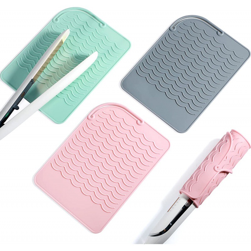 Amazon temu cross-border hot-selling hair curler pad hair straightener hair stick heat insulation pad hair curler non-slip pad
