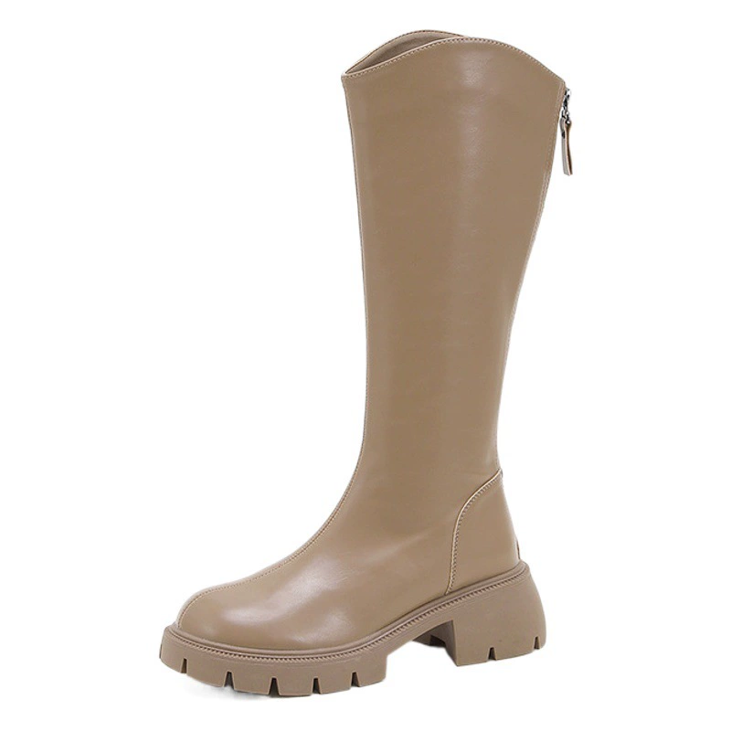 Женские сапоги маленького размера 313233 сапоги на толстой подошве осень-зима 2023 Новые сапоги рыцаря с высоким стволом для кексов 34 поколение волос