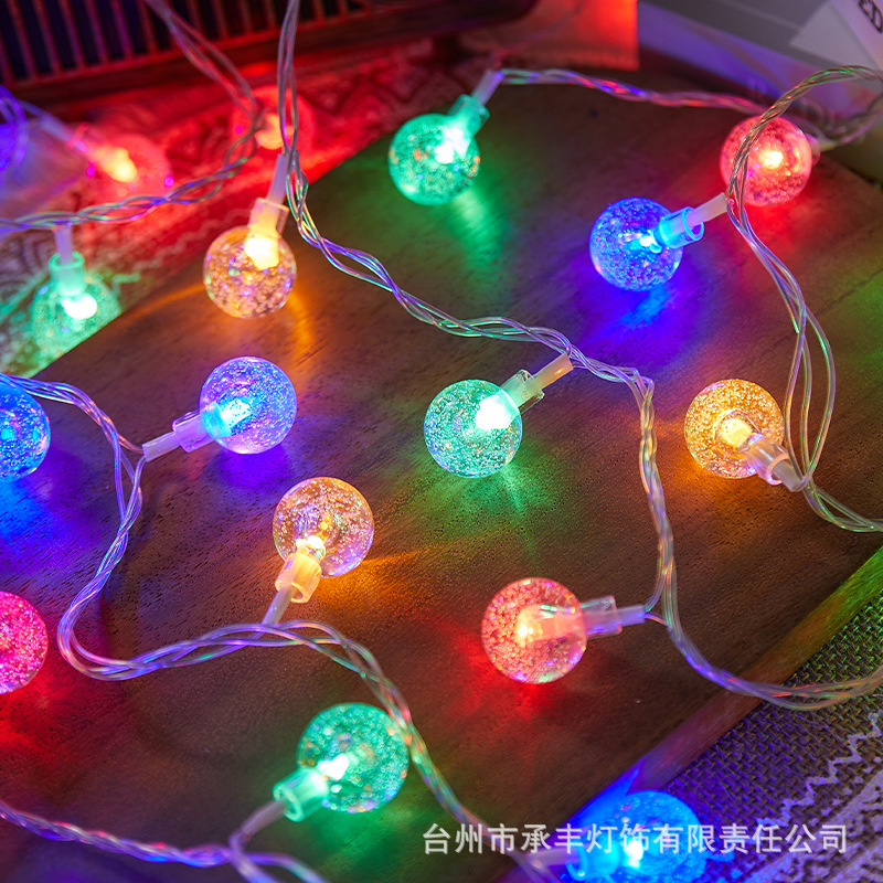 スターライト LED 小さなカラフルなライトストリングソーラー屋外キャンプ雰囲気ライトクリスマス屋台装飾点滅ストリングライト