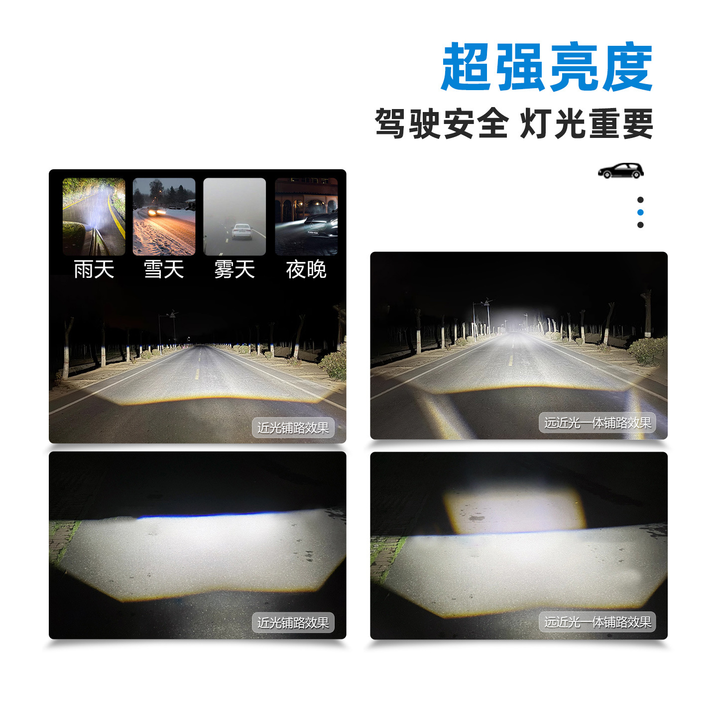 Futuro ojo de motocicleta coche eléctrico faro de luz láser de alto alcance faro LED modificación lámpara de niebla externa image 5