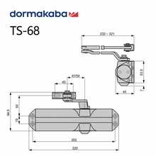 6E3X闭门器68液压缓冲不定位自动关门器防盗门家用闭门器防火