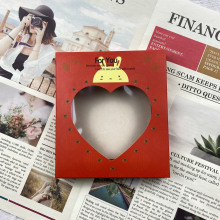 儿童女天地盖新年桃心饰品盒发夹发箍发圈套装礼品盒儿童首饰盒