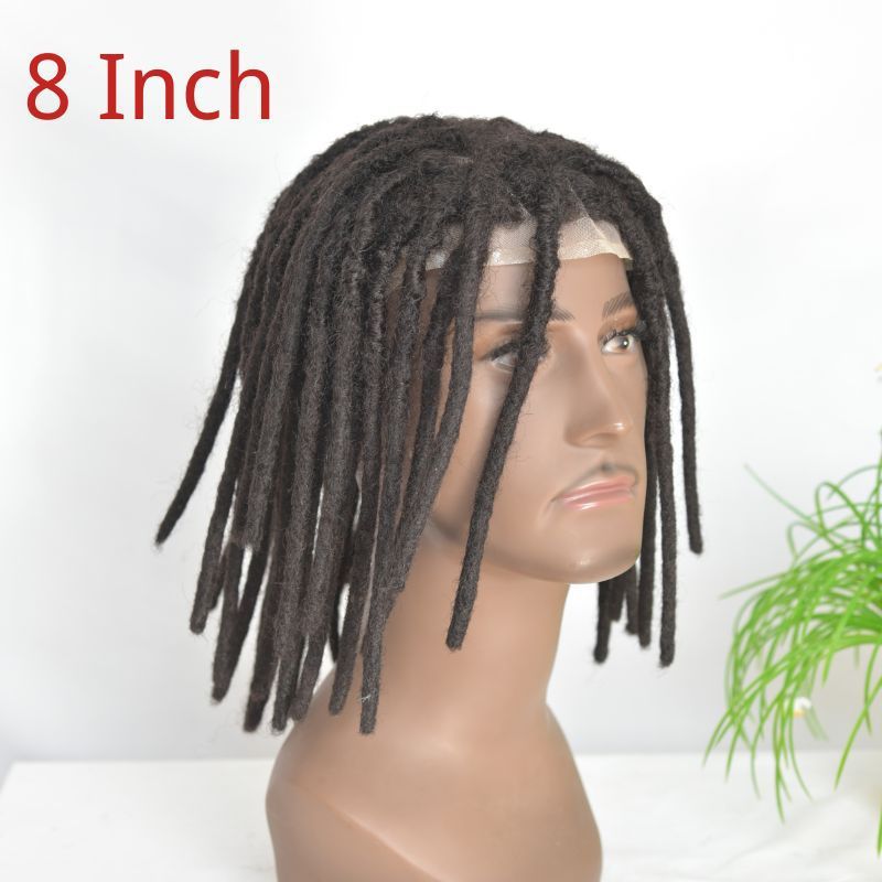ドレッドヘア男性用ウィッグヘアブロック 10X8In フルレース人毛ドレッドヘアかつら在庫あり|undefined