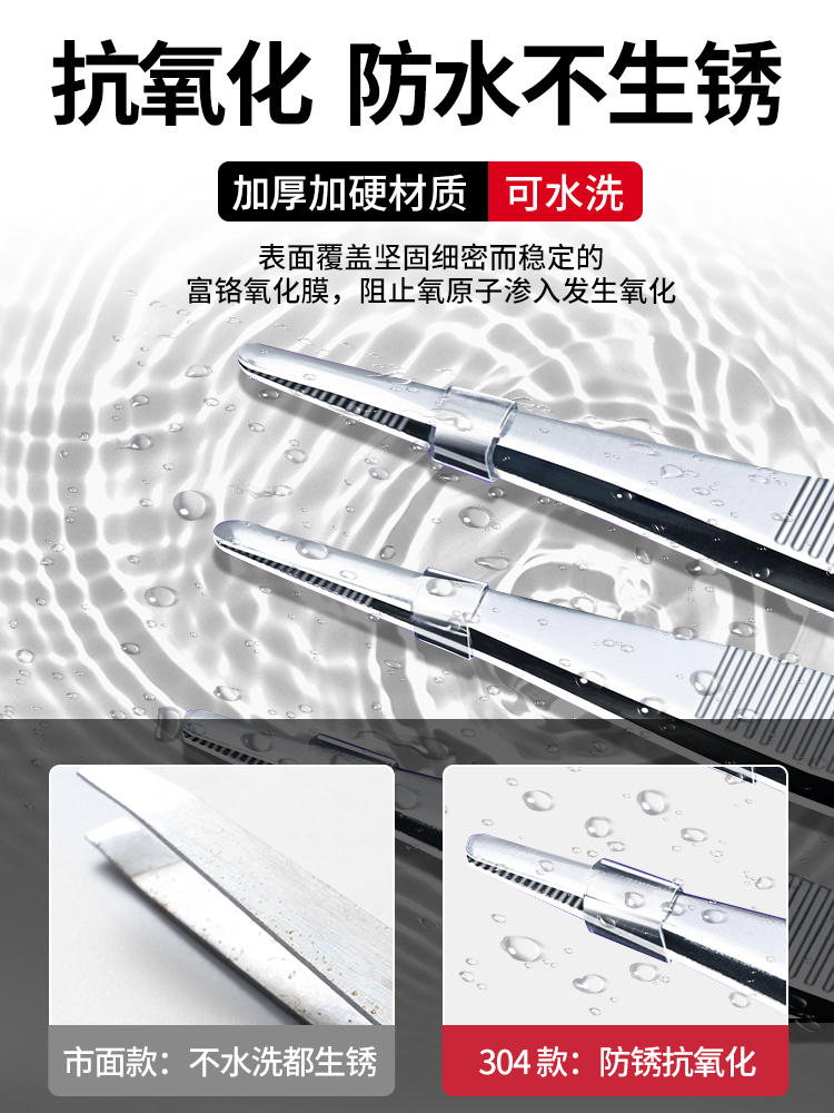 Medical Stainless Steel Gadian Straight Head Eyes with tooth anti…