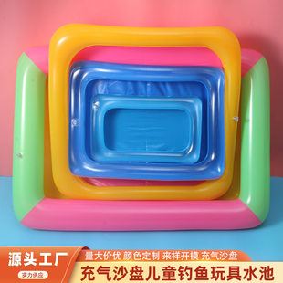 (Wholesale), inflatable rectangular beach space sand PVC, factory direct supply