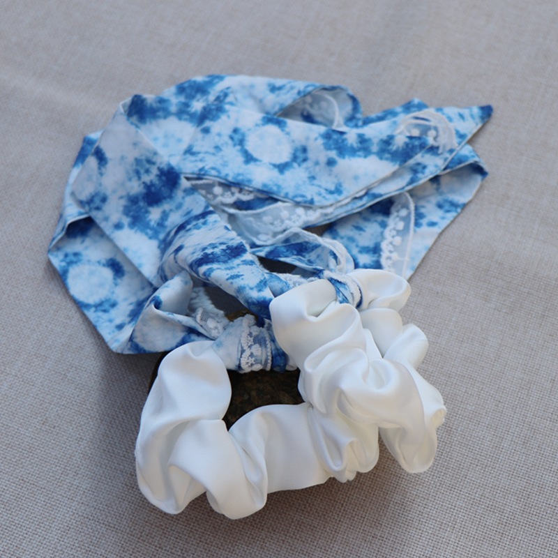 반백반염 레이스 리본 스타일