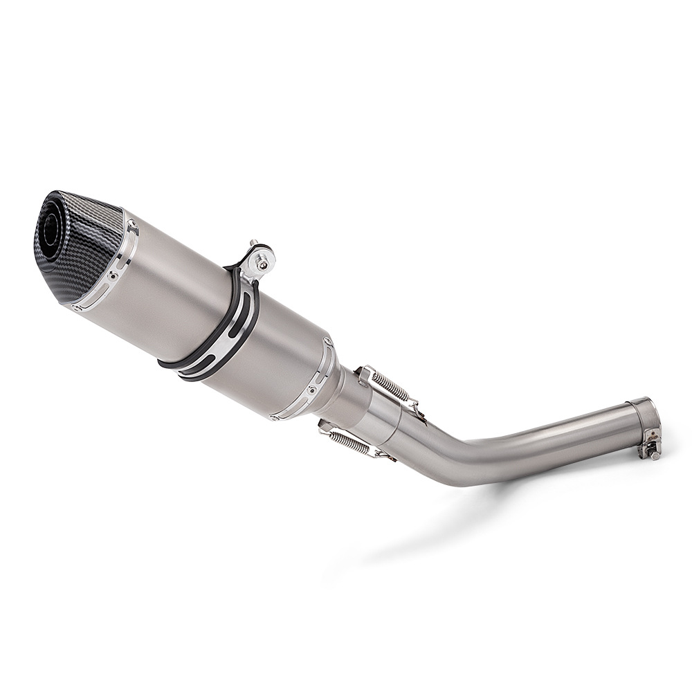 Suitable for Piaggio Ds525X Stainless Steel Mid-Section Exhaust Pipe R27 Tail Section Muffler, Special Vehicle-Specific Non-Destructive Installation