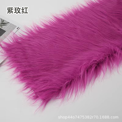 12 ''plush tela DIY caída de piel artificial de piel simulación de piel muñeca pelo bestia traje de piel larga tela de piel