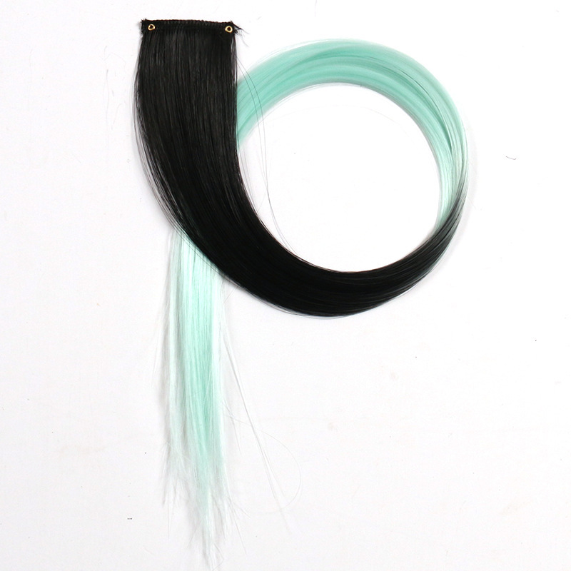 Perucas de color teñido bicolor tricolor orejas teñido una pieza de teñido extensión de cabello fábrica de pelucas en stock al por mayor