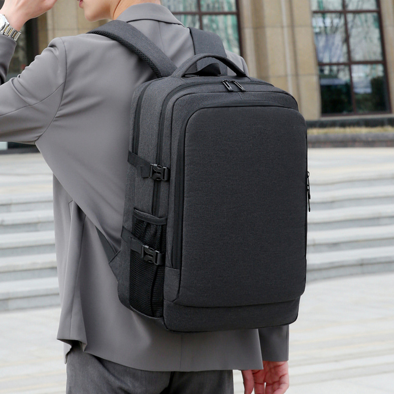 Multifuncional USB carga mochila de negocios funda tirón desgaste viaje bolsa portátil multicapa mochila de viaje