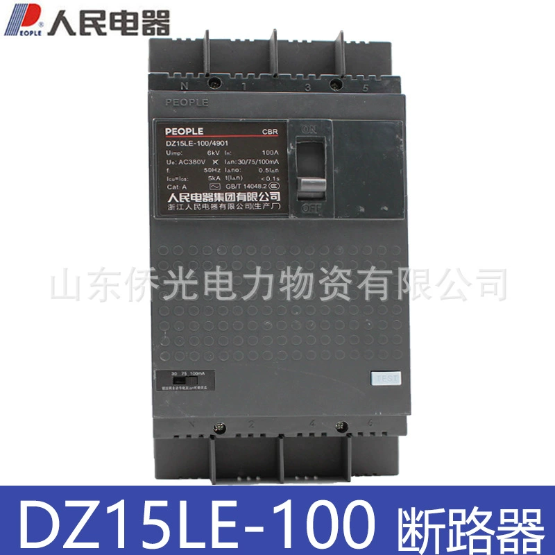 Электрическая аппаратура Renmin Dz15le-100/4901 2901 63A 100A DZ15LE-100T