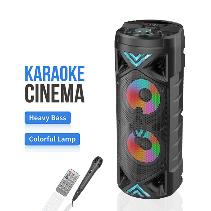 Russia Kazakhstan double 6.5-inch high-power portable subwoofer loud card outdoor Bluetooth speaker Russia Kazakhstan double 6.5-inch high-power portable subwoofer loud card outdoor Bluetooth speaker