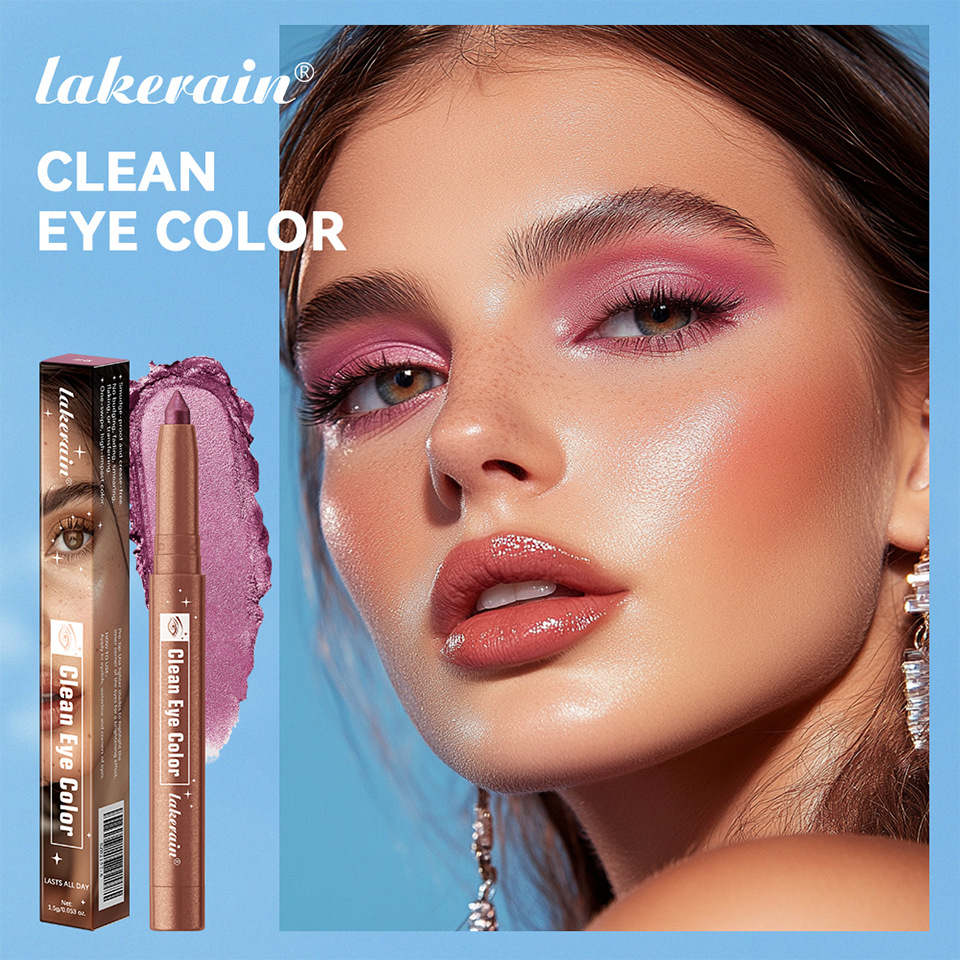 lakerain Bronze eyeshadow stick is easy to color with a high-gloss eye makeup eyeshadow details Picture