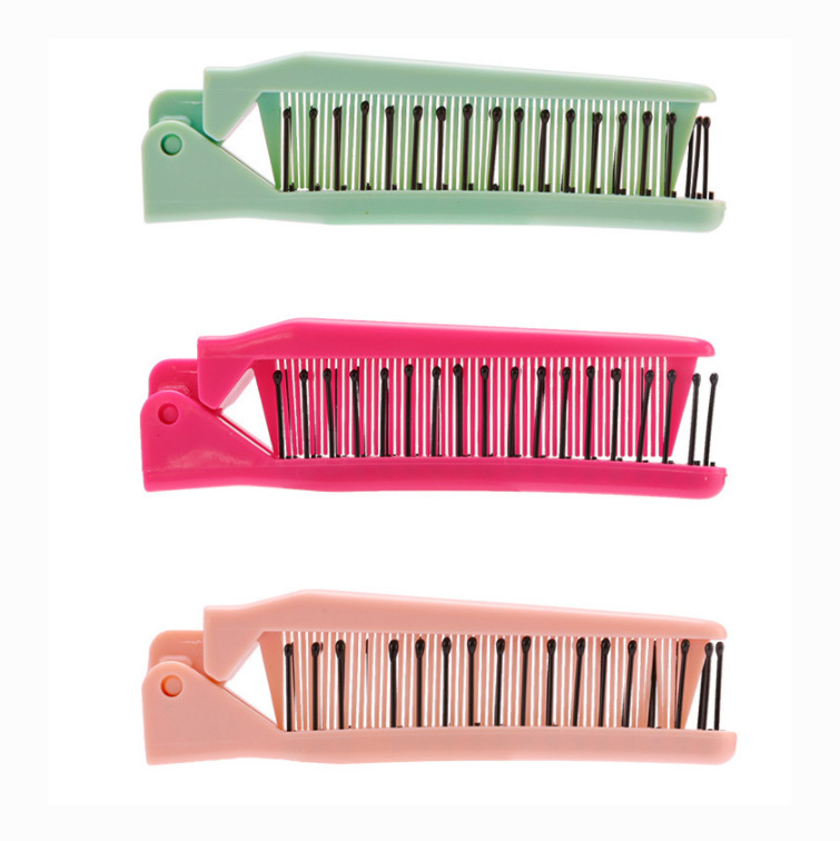 Reach Hairdressing appliance new pattern portable travel Folding comb Massage comb Hairdressing Plastic Flaxen Hair modelling comb