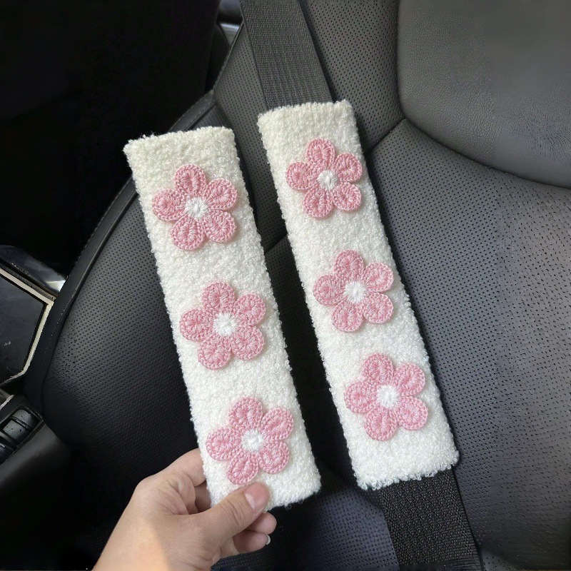 Car Seat Belt Shoulder Cover, Cute Car Seat Belt Anti-Strangle Protection Cover, Universal Style